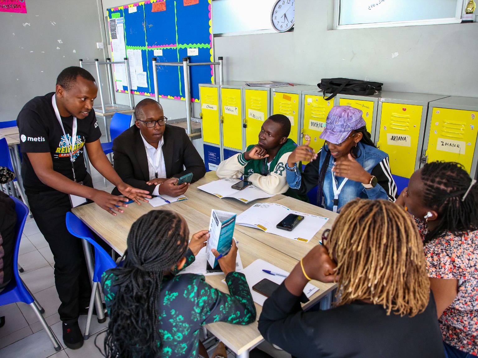Daniel Kamau working with educators in a workshop